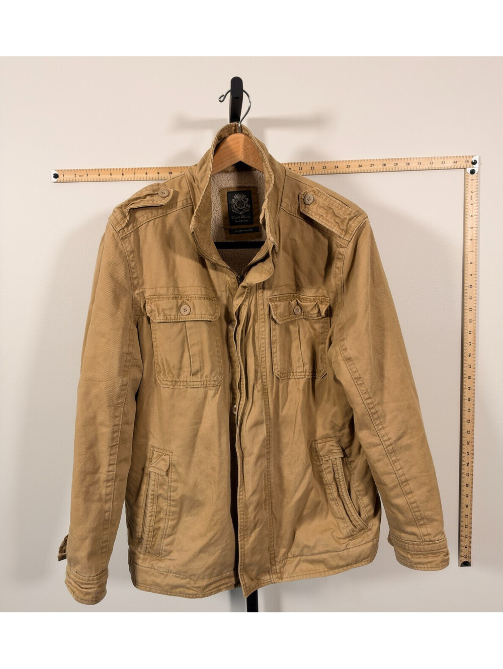English Laundry Mens L Jacket Blaque Label Wicks Military